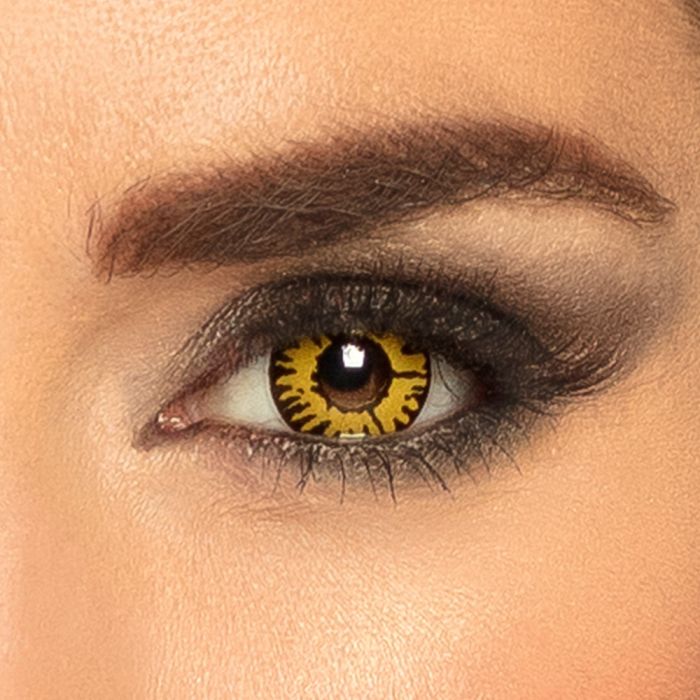 Contactlenzen zwart en oranje Twilight 