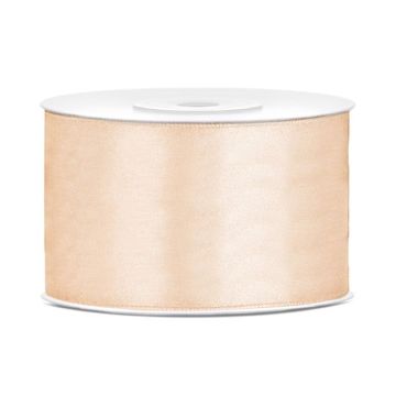Crème kleurig satijnlint - 38 mm x 25 m