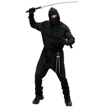 Klassiek ninja kostuum voor heren