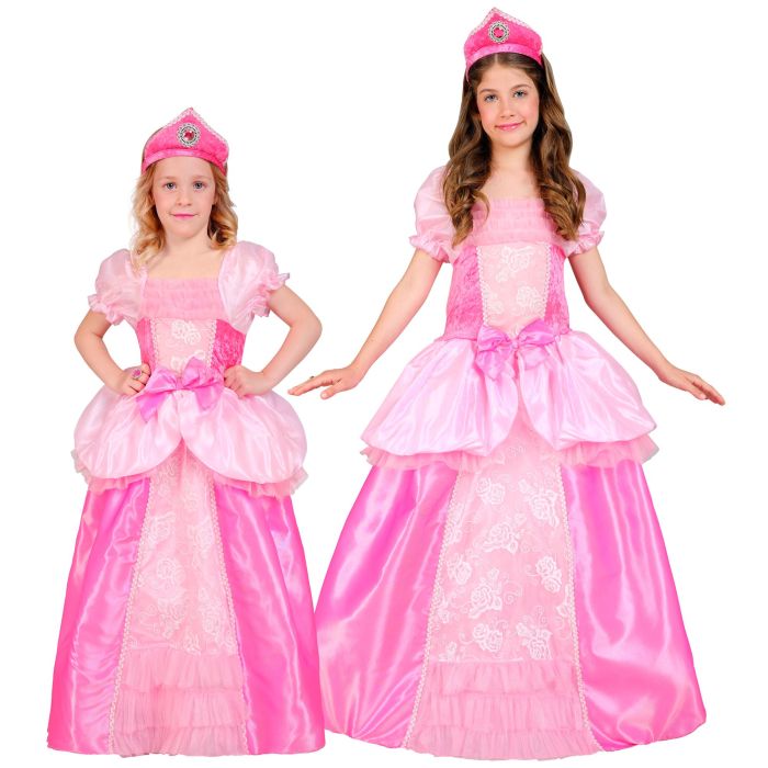 Roze prinsessenjurk voor meisjes met hoofdband