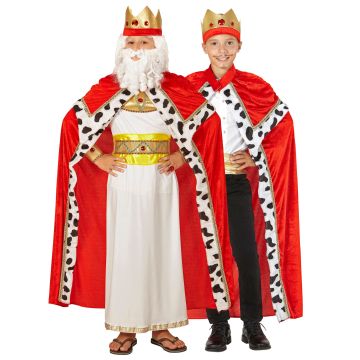 BIBLICAL/ROYAL KING (cape, kroon) Rood