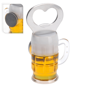 Flesopener m. magneet - 4,5x4x9,5 cm