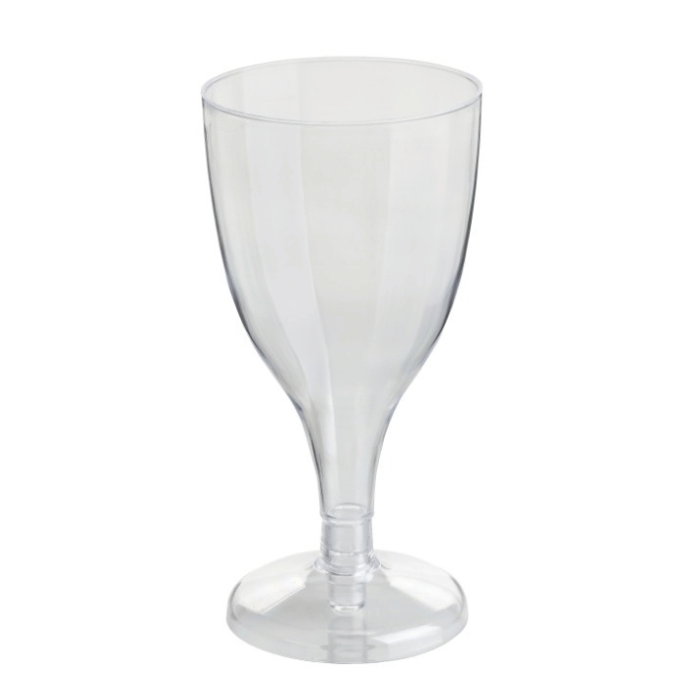 170 ml wijnglazen 8x plastic transparant