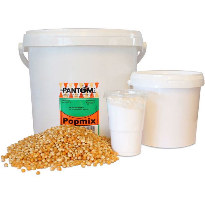 Popcorn popmix 250x porties met maïs, zout en kokosolie