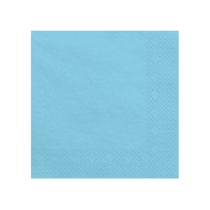 Licht luchtblauwe servetten 20x - 33x33 cm