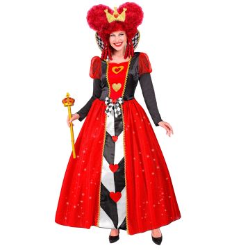Hartenkoningin kostuum voor dames