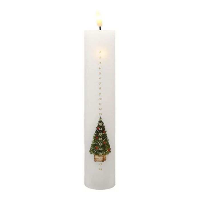 LED adventskaars met kerstboom en cijfers tot 24 magische kerst Het Oude Apotheek 