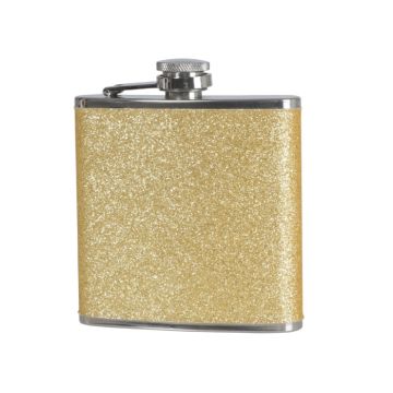 Gouden fles met glitters 180 ml