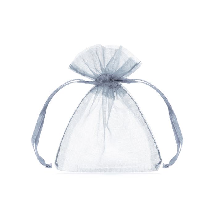 Organza zakje in Zilver 10x - 10 cm