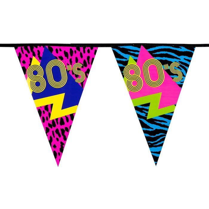 80'er vlaggenlijn - 6 m