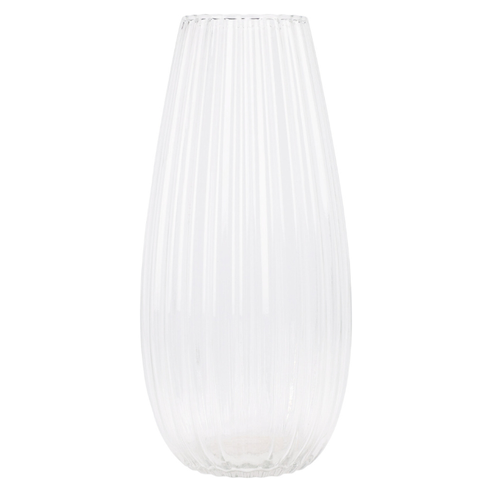 Stijlvolle transparante glazen vaas 170x370 mm 
