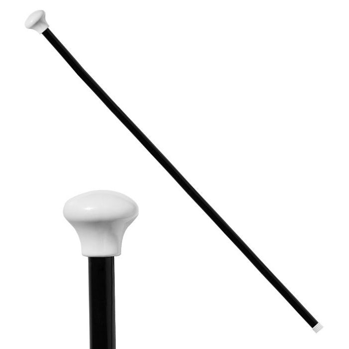 Zwarte stok voor 1920's kostuum - 81 cm