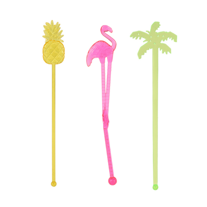 Drinkprikkers Hawaii motieven 12x - 17,5 cm