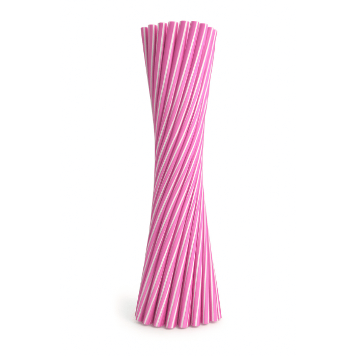 6x220 mm rietjes 50x roze herbruikbaar
