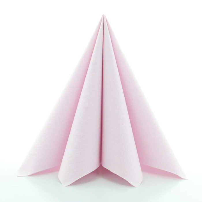 Luxe servetten roze 12x - 40x40 cm
