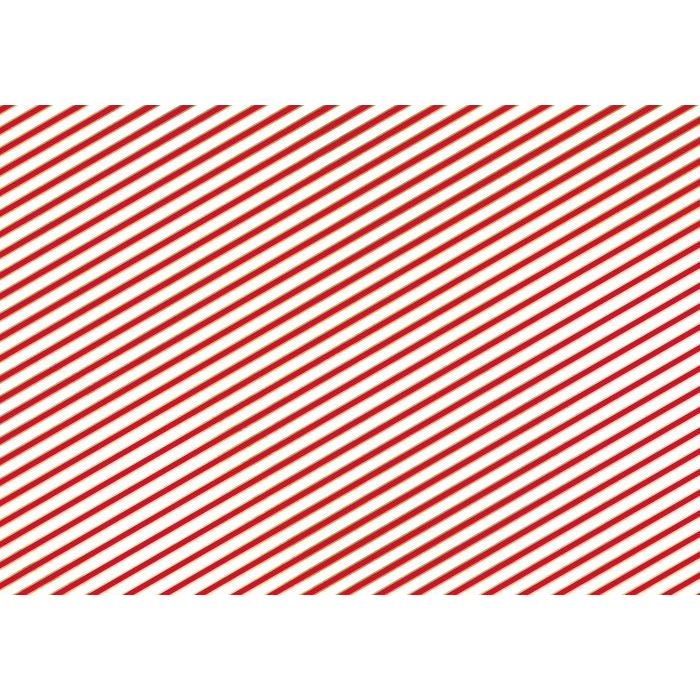 Rood en wit gestreept kerstpapier - 200x70 cm
