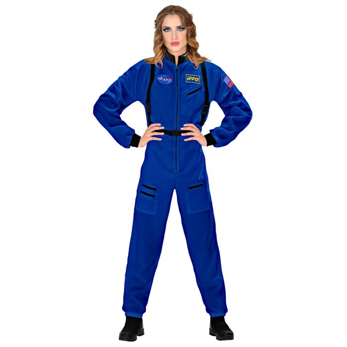 Blauw astronautenkostuum voor dames