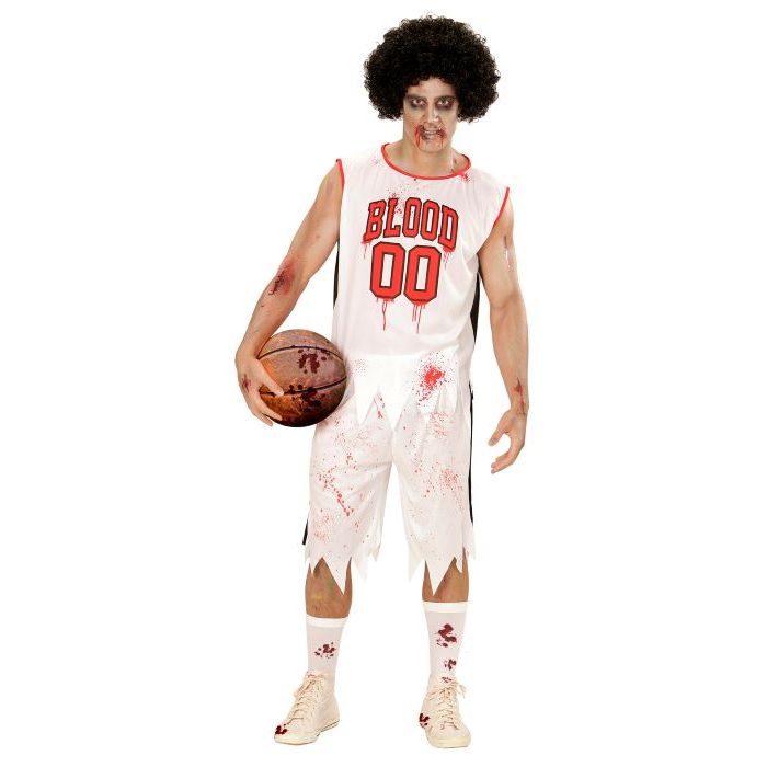 Zombie basketball speler kostuum - 2 delen