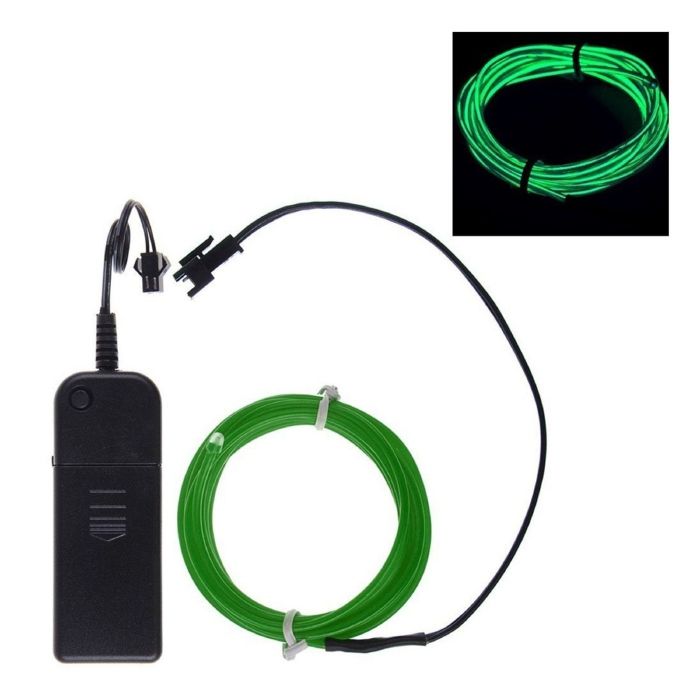 Neon groene LED-snoer - 3 m