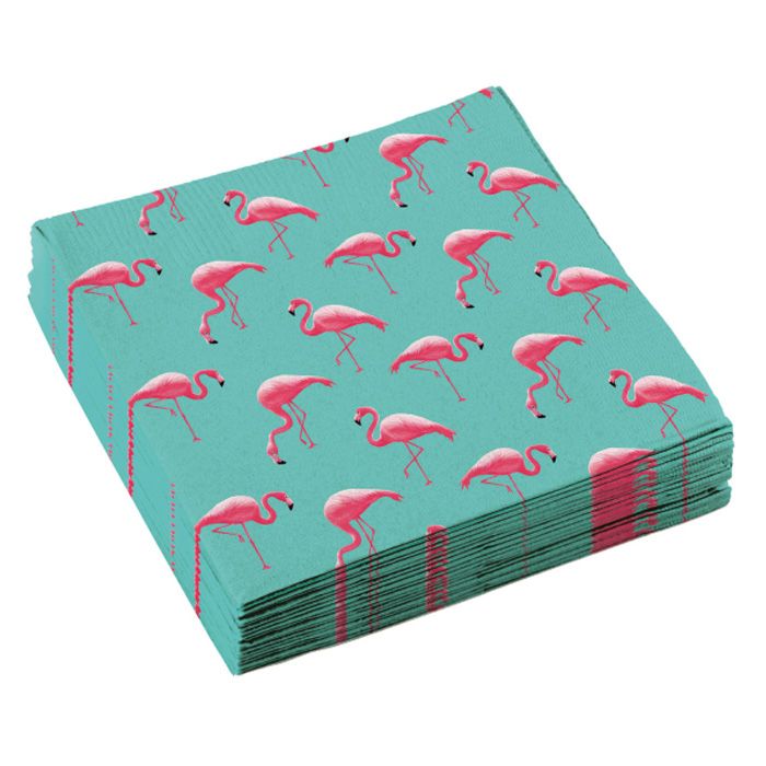 Flamingo Servetten 20x - 33x 33 cm
