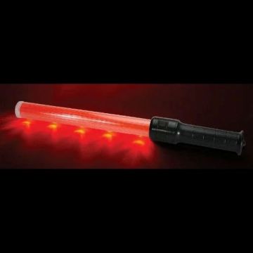 Verkeersstaf met oranje LED-licht