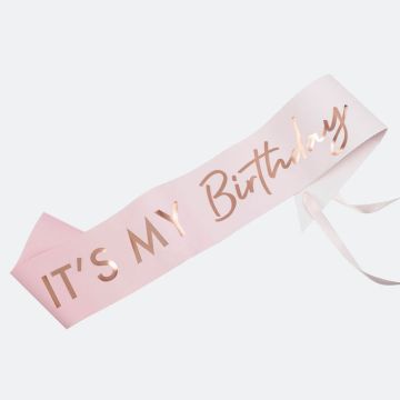 "It's my birthday" Schuurbord - 75cm