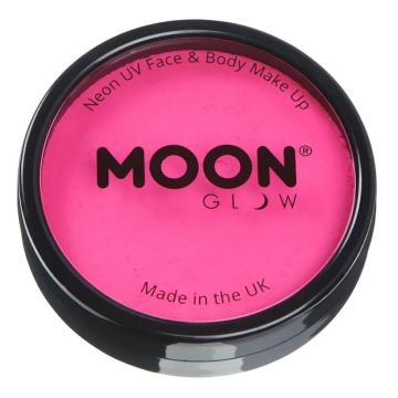 Neon UV Gezichts- en Lichaamsverf Intens Roze 36 g Moon Creations