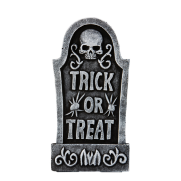 Halloween grafsteen trick or treat - 59 cm