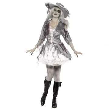 Griezelig vrouwelijk spookpiratenkostuum