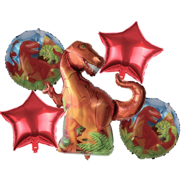 Folieballonnen met dino-thema 5x
