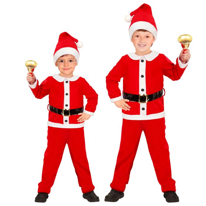 Flanellen kerstjongens kostuum