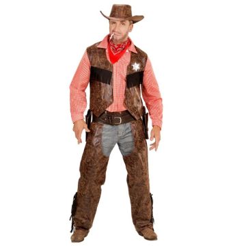 Cowboy Sheriff Kostuum - 4 delen