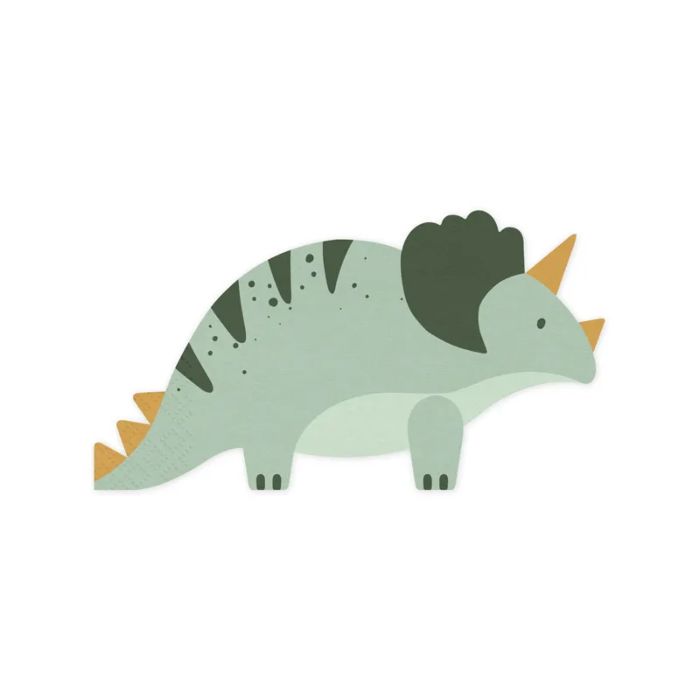 Dino servetten 12x - 18x10 cm