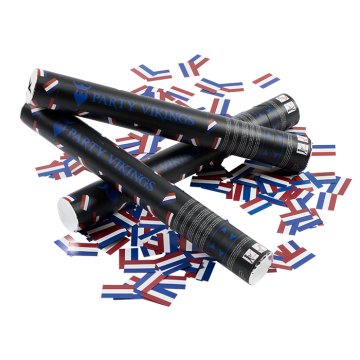 Hollandse confettibuis 40 cm PartyVikings Rektangulaire confetti