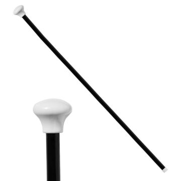 Zwarte stok voor 1920's kostuum - 81 cm