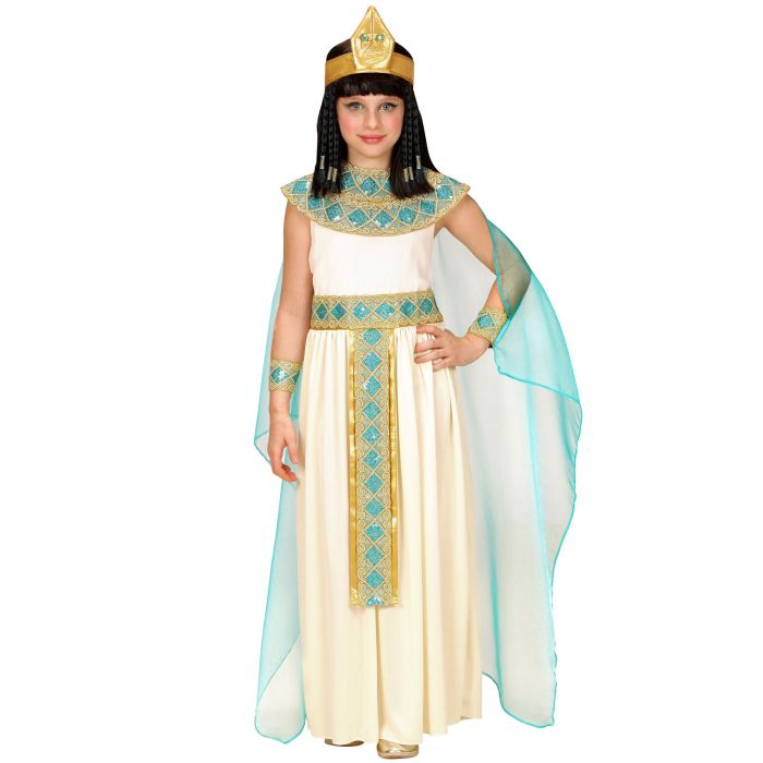 Cleopatra kostuum in lichte kleuren voor meisjes