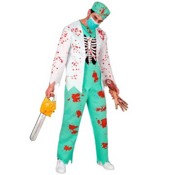 Zombiedokterskostuum voor heren