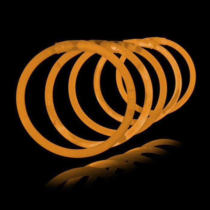 Oranje Knijplichtjes 100x  - Oplichtende armbanden