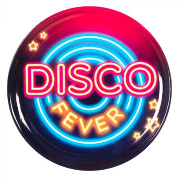 Disco fever serveerschaal - 34,5 cm