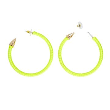 80's Oorbellen Hoops Geel