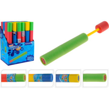 Schuim waterpistool 5x44 cm assorti.