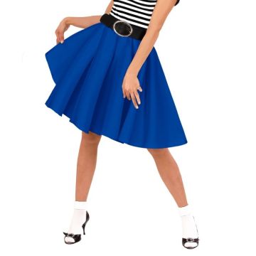 Blauwe rock'n'roll rok - One size