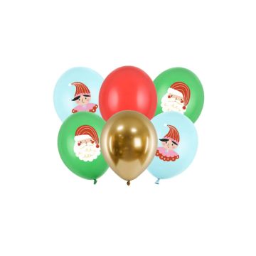 Nisse ballonnen mix 6x - 30 cm