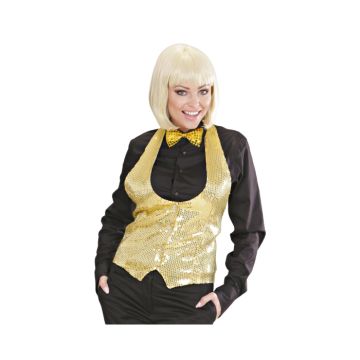 Pailletten vest goud vrouwen
