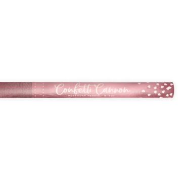 Confettibuis harten roségoud 60 cm