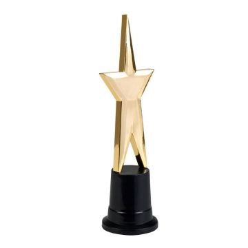 Gouden ster trofee - 22 cm