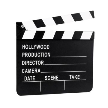 Hollywood film klapper - 20x18 cm