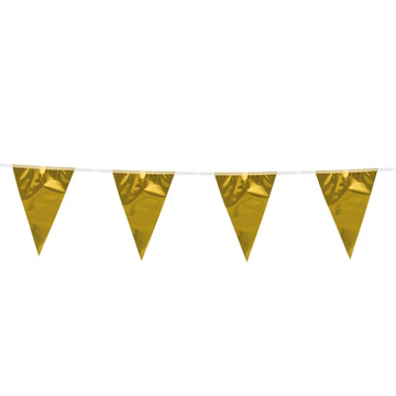Gouden Metallic 20x30 cm Vlaggenlijn - 10 meter
