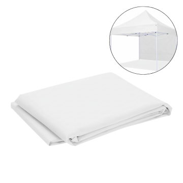 Sidevæg til pavillon 3x2 m hvid