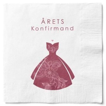 Servetten jaarling communicant meisje 20x Det Gamle Apotek